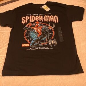 Marvel Black Spider-Man Short Sleeve Tee